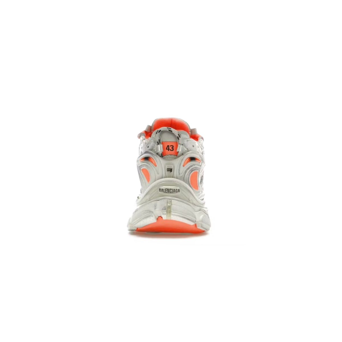 Balenciaga Runner Sneakers - White Silver Orange Edition