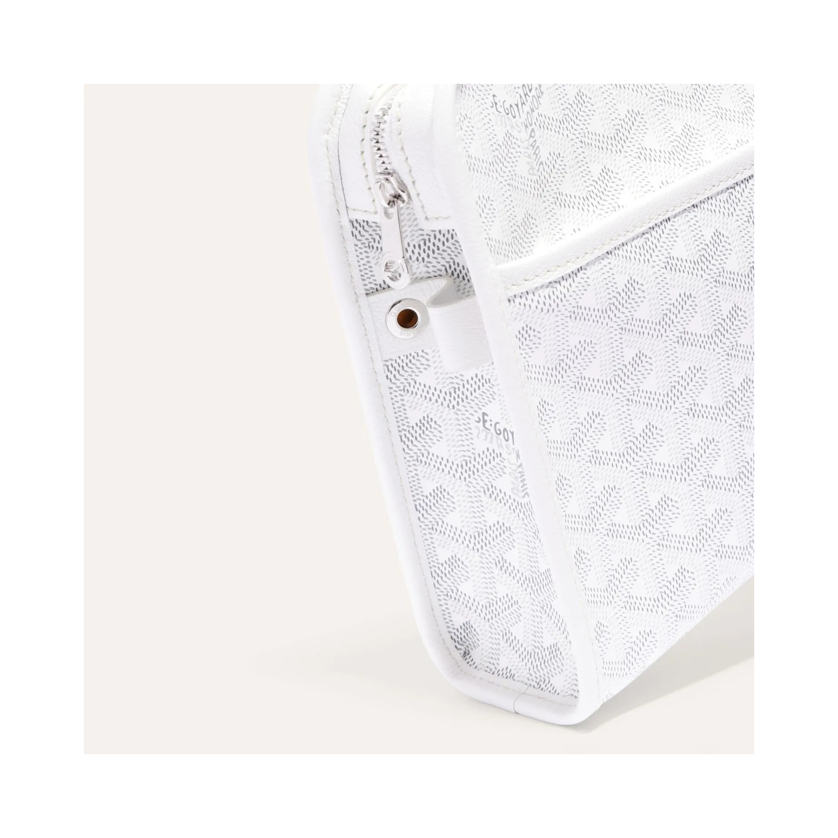 Goyard Joubert Pouch MM White Clutch
