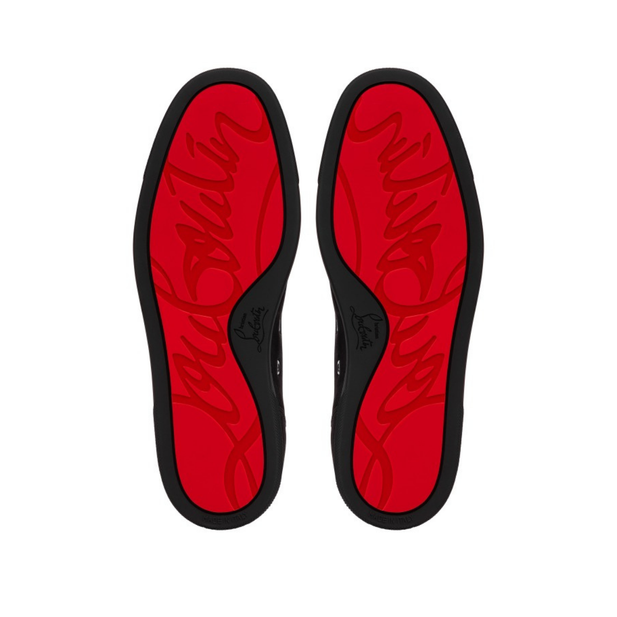 Christian Louboutin Louis Junior Black Suede Sneakers