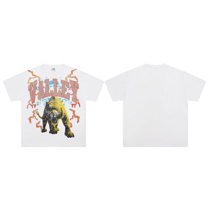 Valeforever Vale T Shirts Hotfix rhinestones Short Sleeves