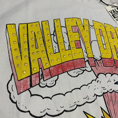 Valeforever Vale T Shirts Hotfix rhinestones Wash Short Sleeves