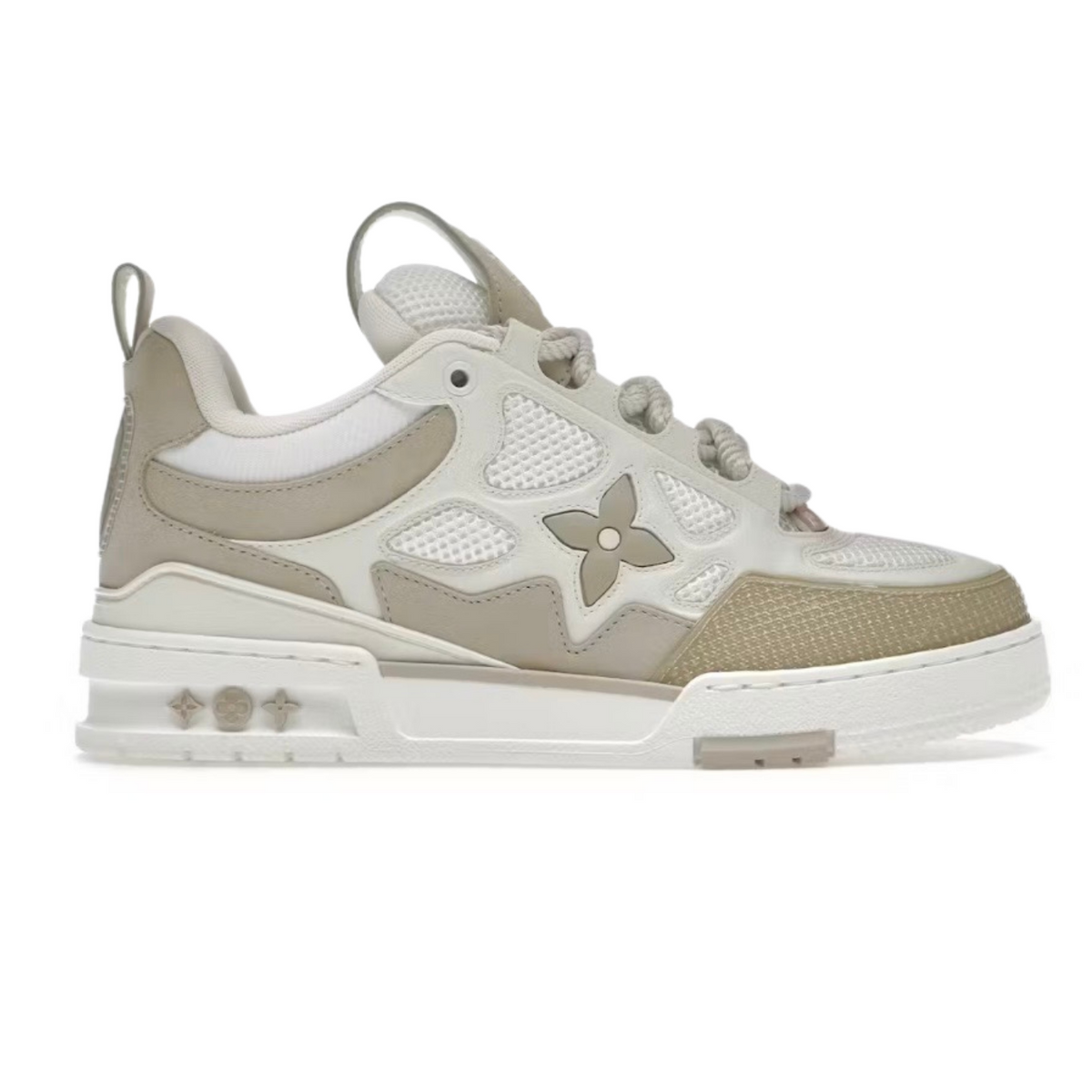 Louis Vuitton Skate Trainer Beige White Sneakers