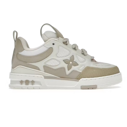 Louis Vuitton Skate Trainer Beige White Sneakers