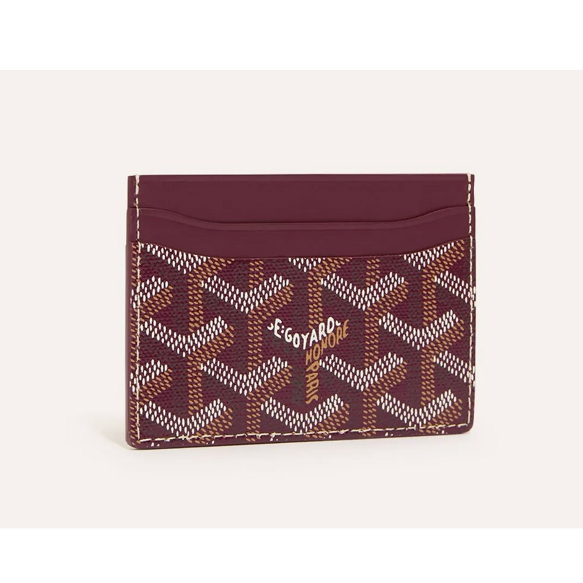 Goyard Saint-Sulpice Card Wallet Burgundy
