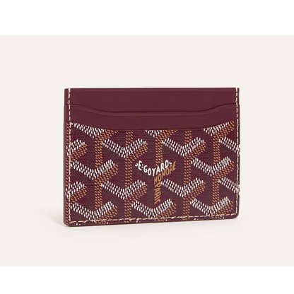 Goyard Saint-Sulpice Card Wallet Burgundy