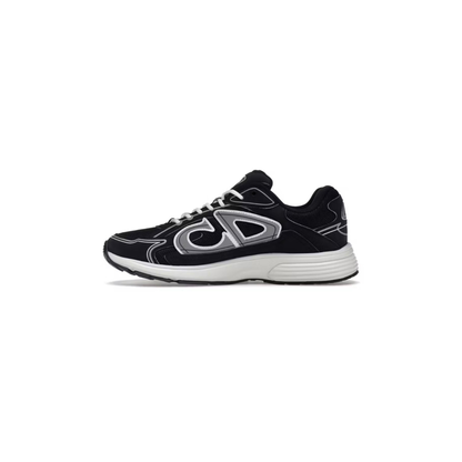 Dior B30 Black Mesh White Sole Sneakers