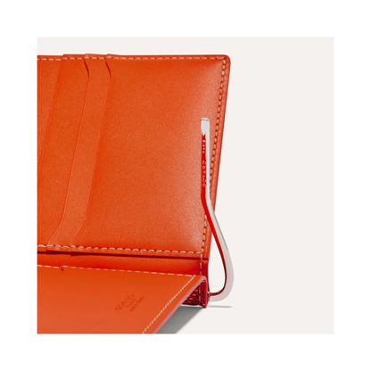 Goyard Saint-Florentin Orange Goyardine Money Clip Wallet