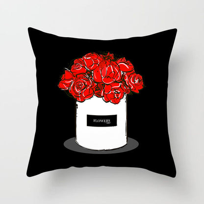 Valentine 'S Day Pillow Covers 4 Piece Random Styles Together Holiday Home Sofa Cushion Cushion Cover