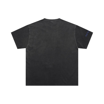 Valeforever Vale T Shirts Hotfix rhinestones Splicing Water Sleeve