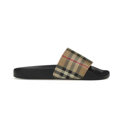 Burberry Vintage Check Canvas Slides
