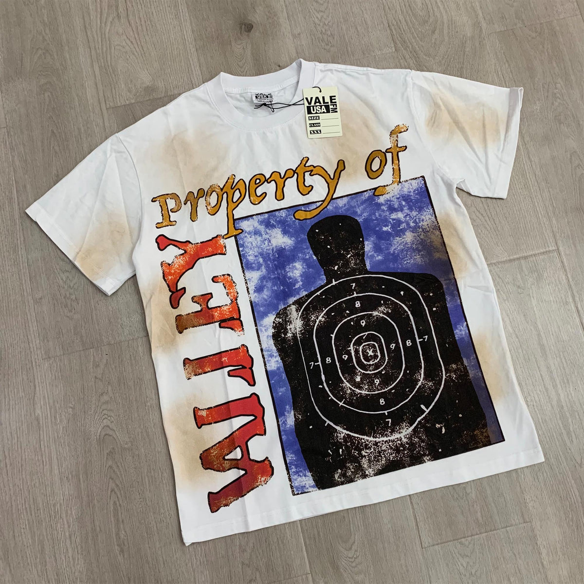 Valeforever Vale T Shirts White Ink DTG Printing Salt Monkey Wash