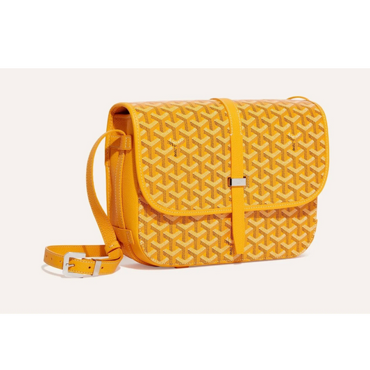 Goyard Belvedere Yellow Crossbody Bag