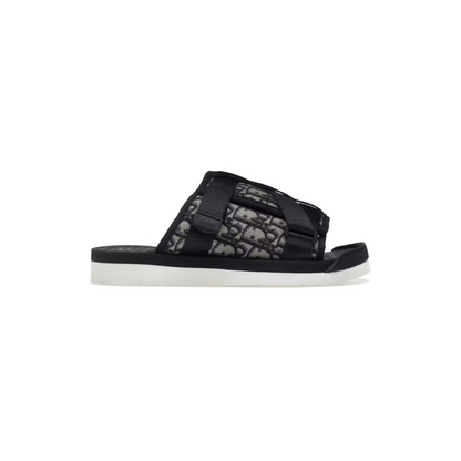 Dior Oblique Grey Black Sandals