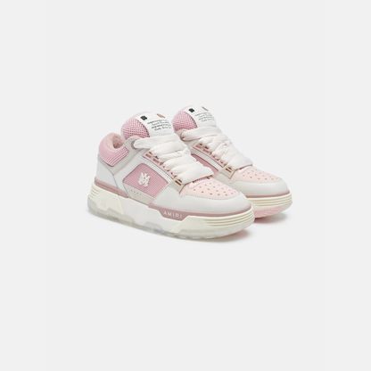 AMIRI MA-1 White Pink Leather Mesh Sneakers