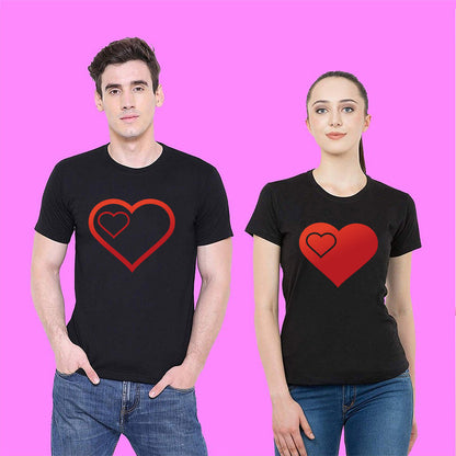 Valentine 'S Day T Shirts Couples Pattern Printed Couple T-shirt Loose Couple Outfit