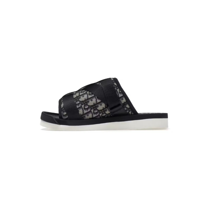 Dior Oblique Grey Black Sandals