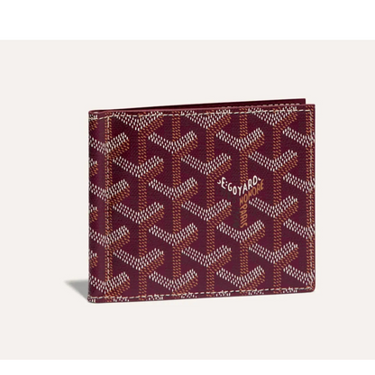 Goyard Saint-Florentin Burgundy Goyardine Money Clip Wallet