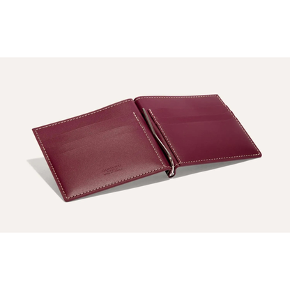 Goyard Saint-Florentin Burgundy Goyardine Money Clip Wallet