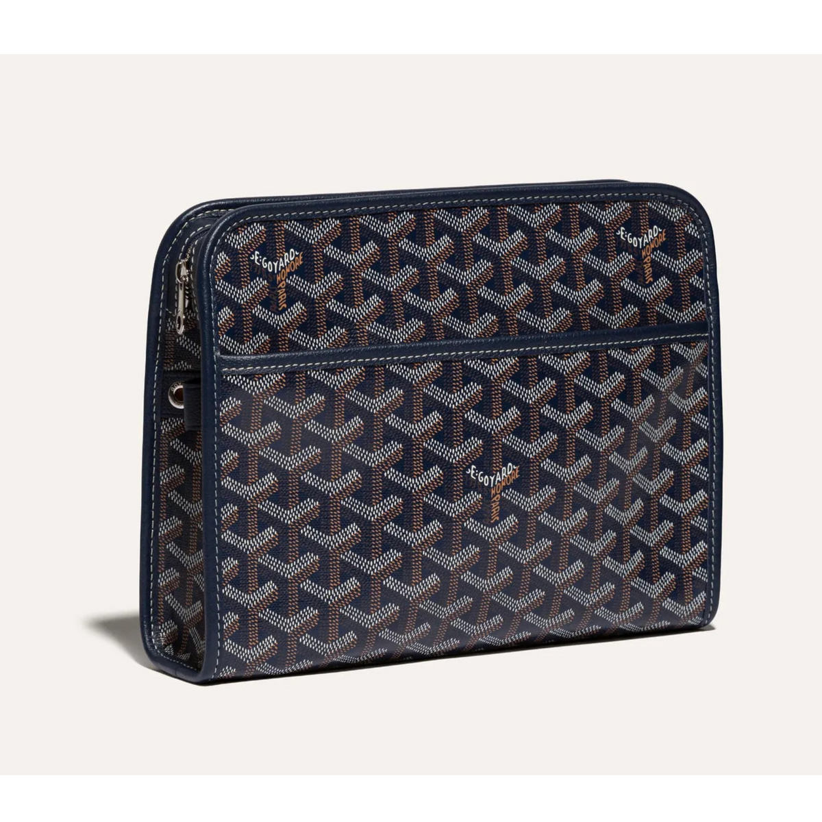 Goyard Joubert Pouch MM Navy Blue Clutch