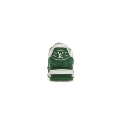 Louis Vuitton LV Trainer Green Denim Minimal Luxury Street Style