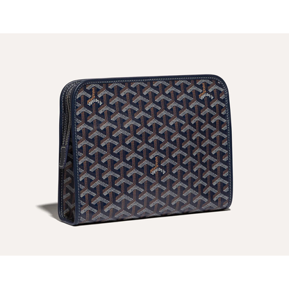 Goyard Joubert Pouch MM Navy Blue Clutch