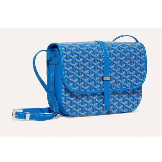 Goyard Belvedere Light Blue Crossbody Bag