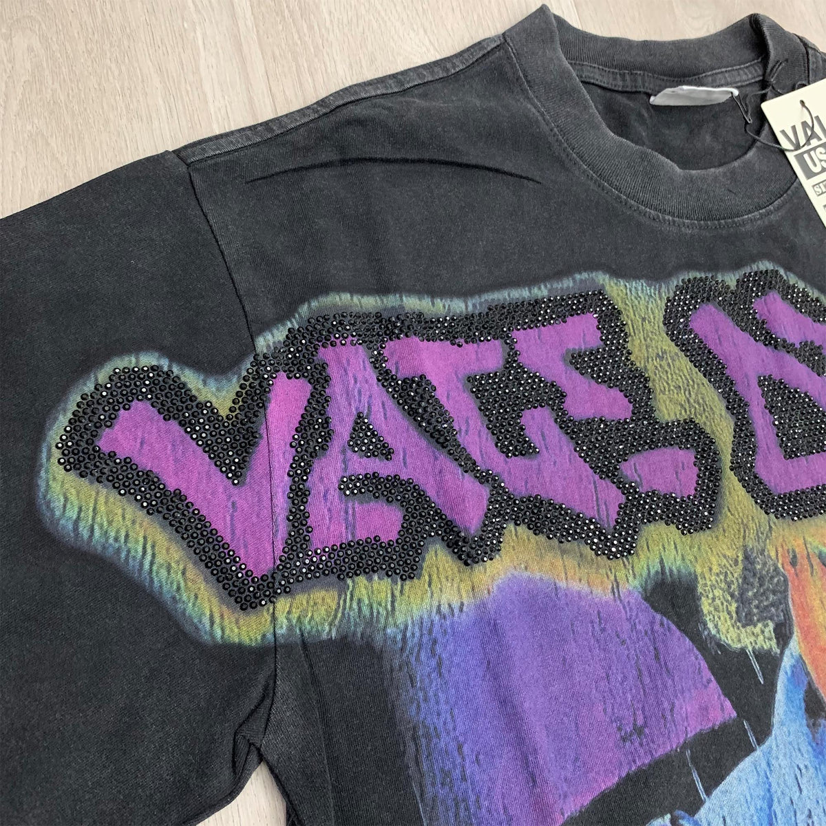 Valeforever Vale T Shirts Hotfix rhinestones Fashion Short Sleeves