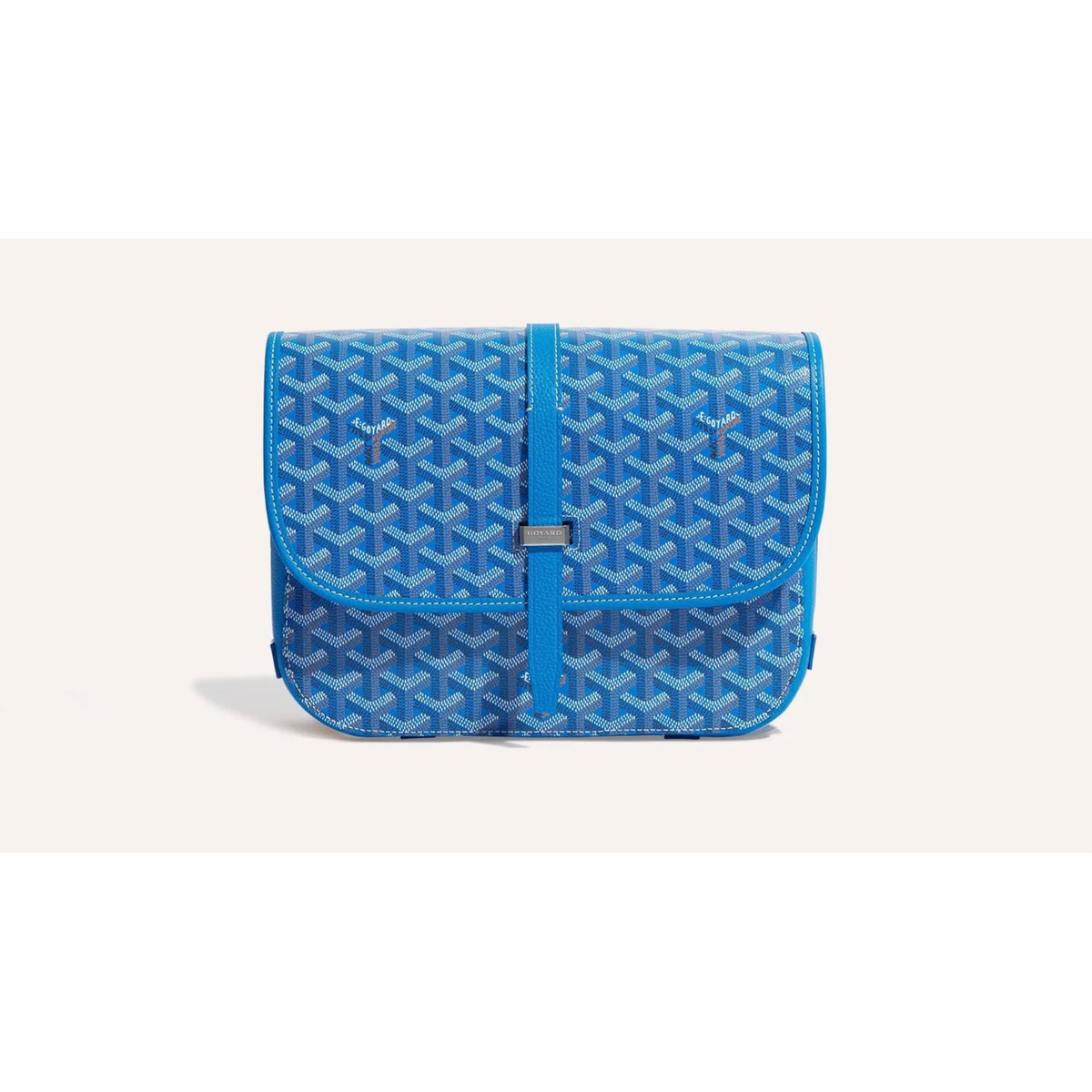 Goyard Belvedere Light Blue Crossbody Bag