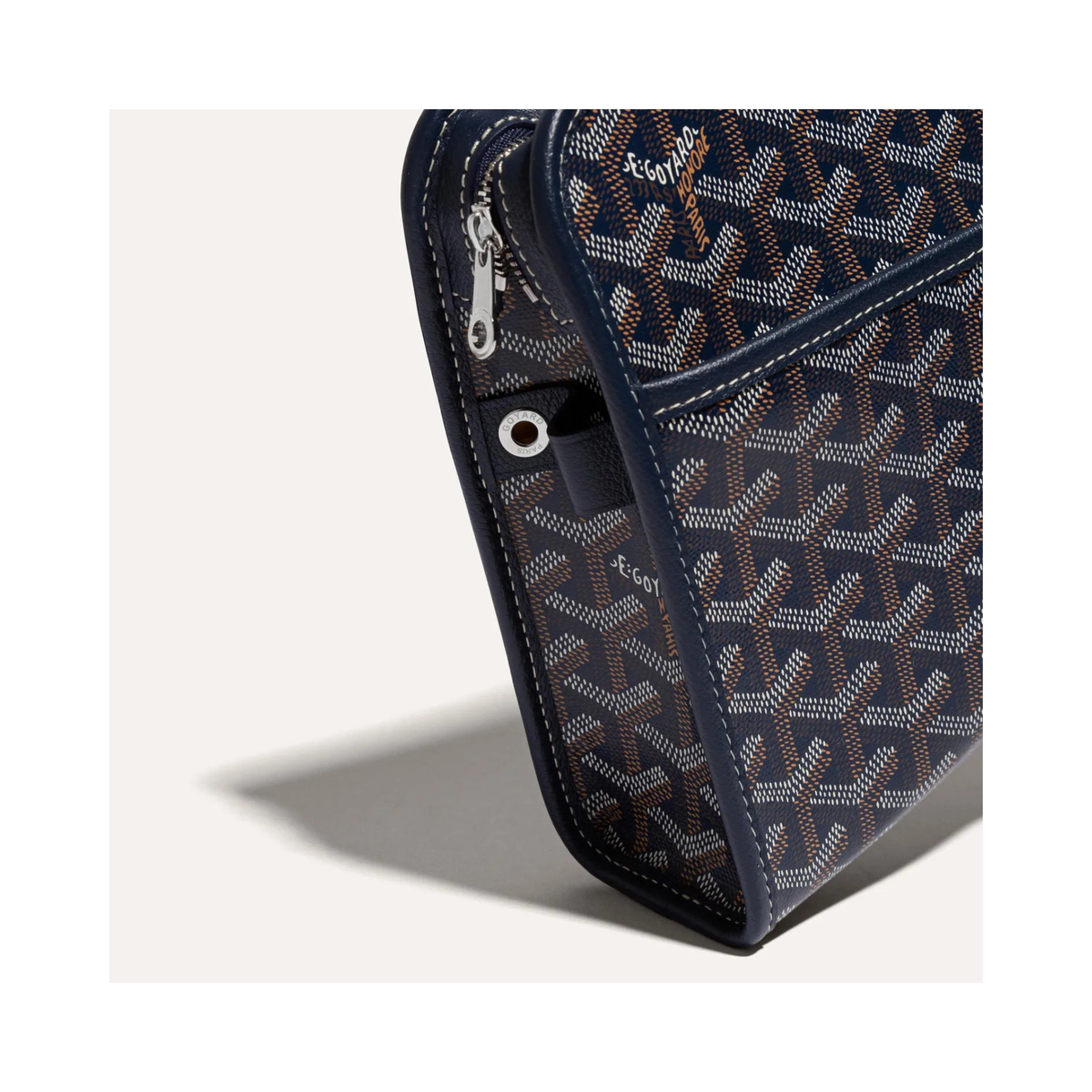 Goyard Joubert Pouch MM Navy Blue Clutch