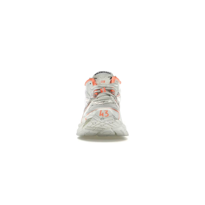 Balenciaga Runner Sneakers - White Silver Orange Edition
