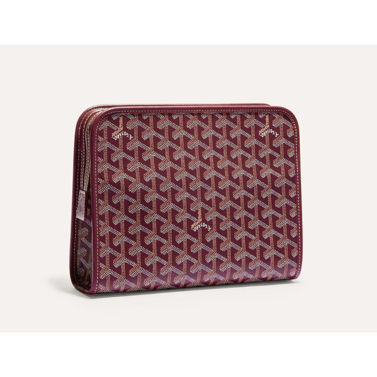 Goyard Joubert Pouch MM Black Tan Clutch