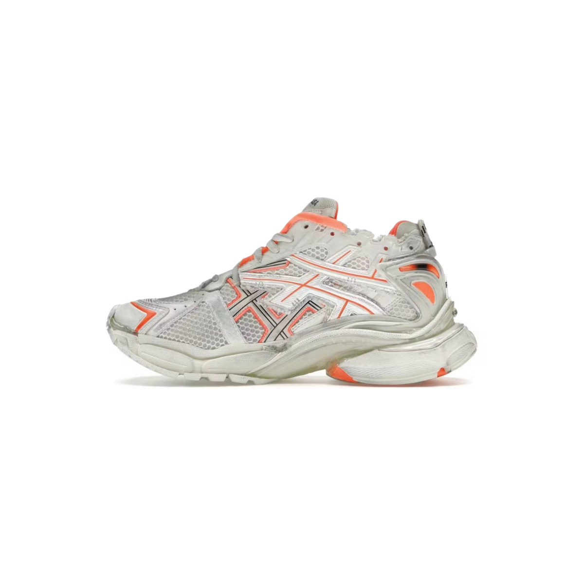 Balenciaga Runner Sneakers - White Silver Orange Edition