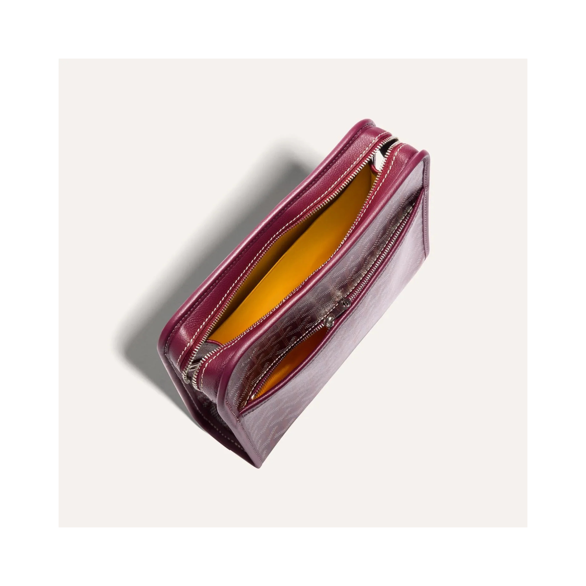 Goyard Joubert Pouch MM Black Tan Clutch
