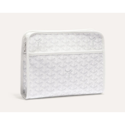 Goyard Joubert Pouch MM White Clutch