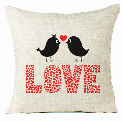 Valentine 'S Day Pillow Covers 4 Piece Random Styles Together, Home Decoration Love Cushion