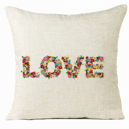 Valentine 'S Day Pillow Covers 4 Piece Random Styles Together, Home Decoration Love Cushion