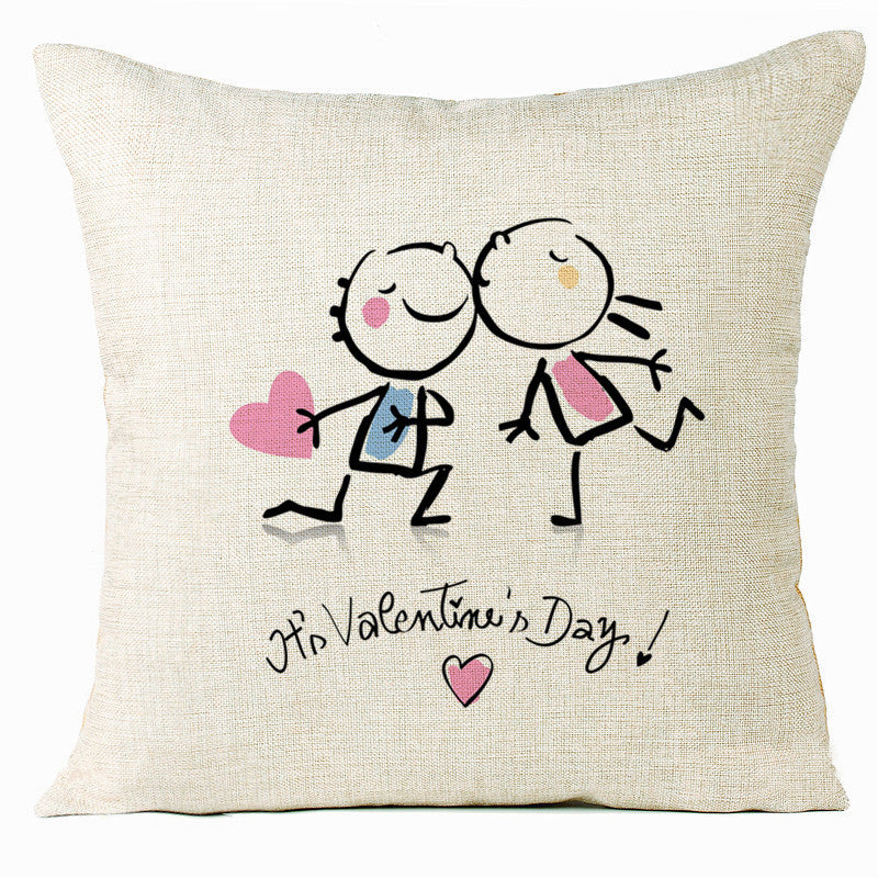 Valentine 'S Day Pillow Covers 4 Piece Random Styles Together, Home Decoration Love Cushion