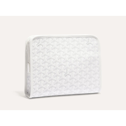 Goyard Joubert Pouch MM White Clutch