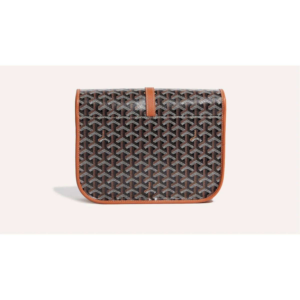 Goyard Belvedere PM Black Tan Crossbody Bag