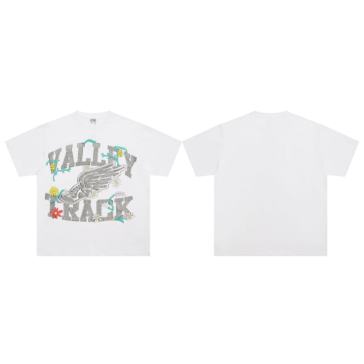 Valeforever Vale T Shirts Hotfix rhinestones Short Sleeves