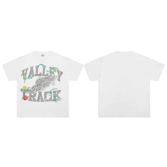Valeforever Vale T Shirts Hotfix rhinestones Short Sleeves