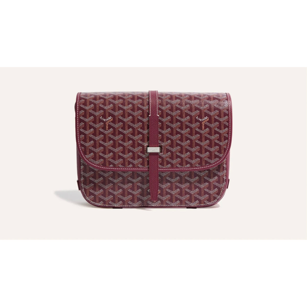 Goyard Belvedere PM Burgundy Crossbody Bag