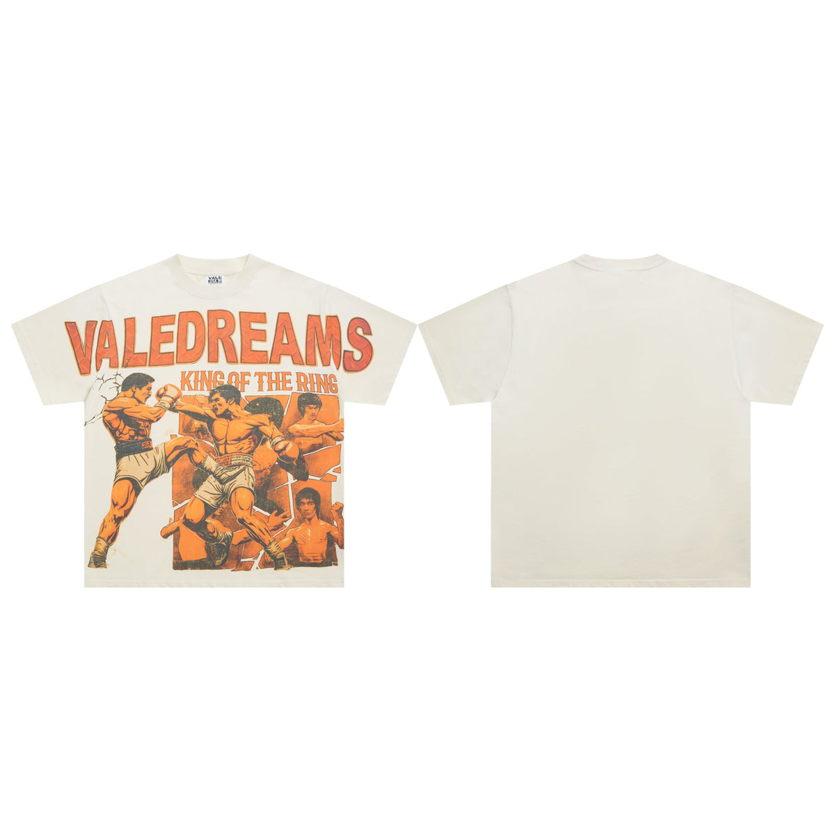 Valeforever Vale T Shirts White Ink Direct Spray Stir-Fried Salt Monkey