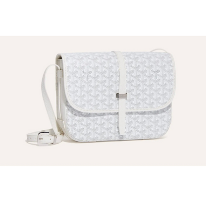 Goyard Belvedere White Crossbody Bag
