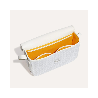 Goyard Belvedere White Crossbody Bag