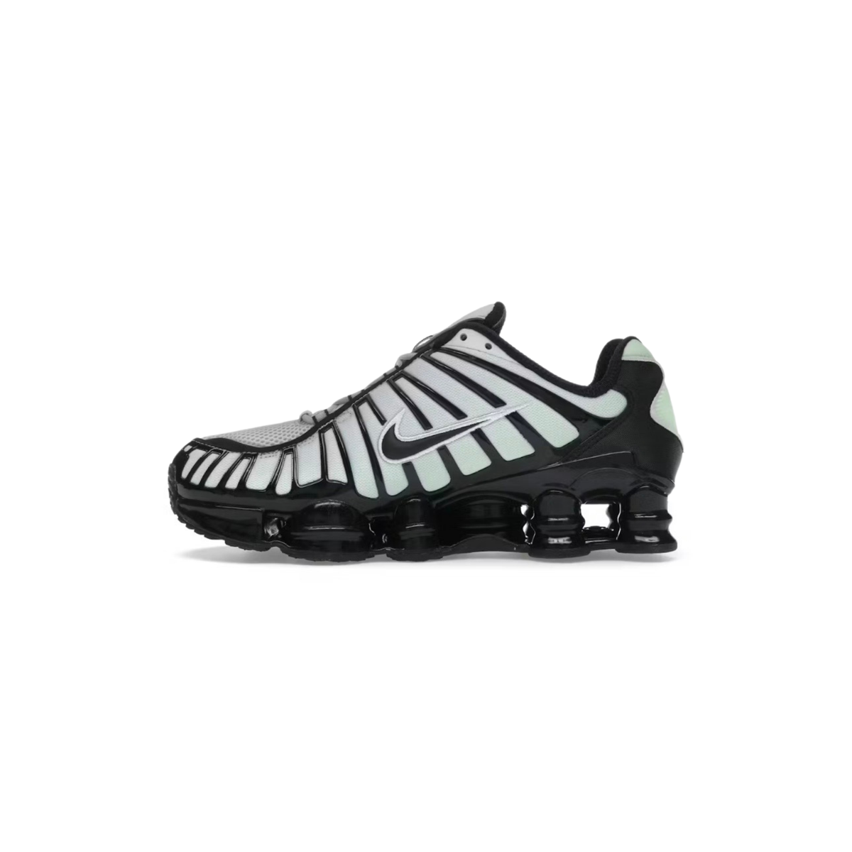 Nike Shox TL Metallic Silver Lime Sneakers