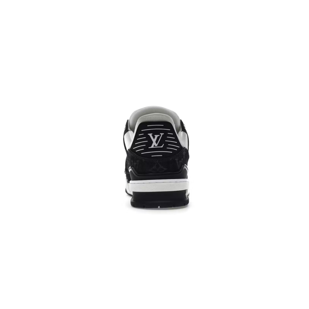 Louis Vuitton LV Trainer Black White Denim Sneakers