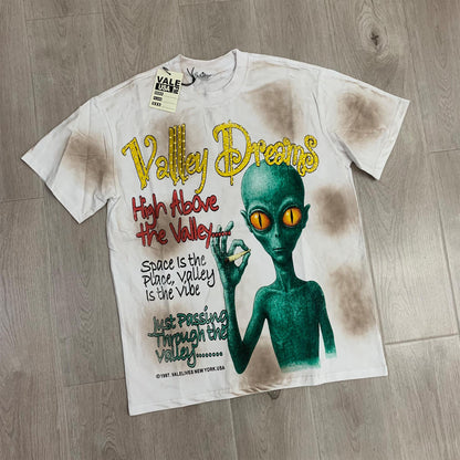 Valeforever Vale T Shirts Fashion Hotfix rhinestones Wash Short Sleeves