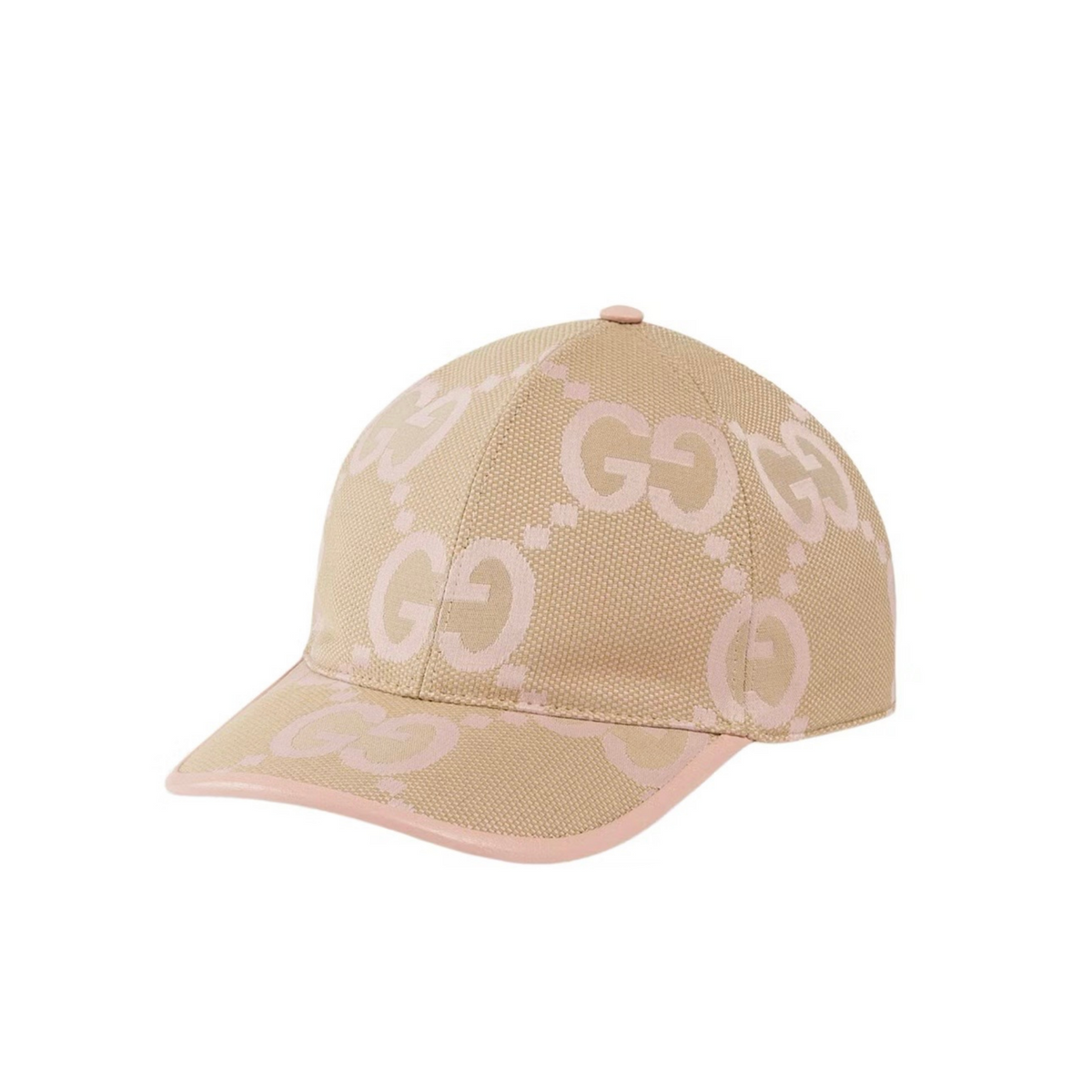 Gucci Jumbo GG Canvas Baseball Cap Camel Pink
