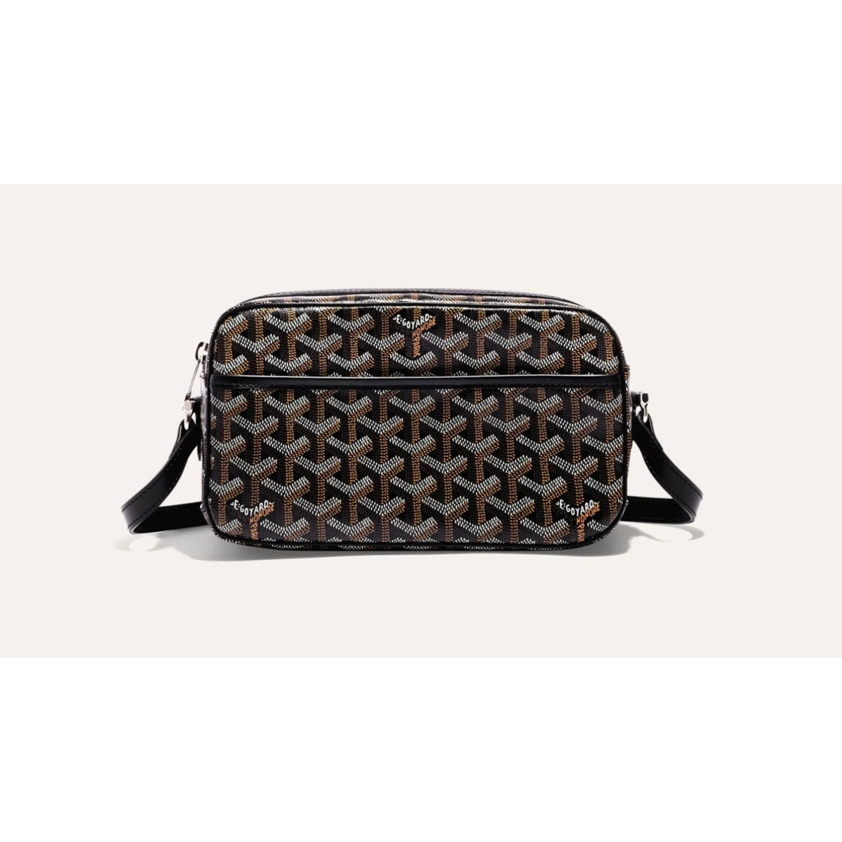 Goyard Cap-Vert PM Classic Black Tan Crossbody Bag